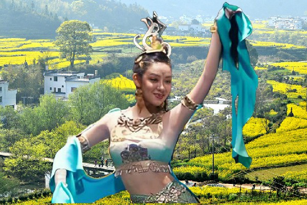 越涵蝶被选为吉达乡TK舞社成员，独战天骄