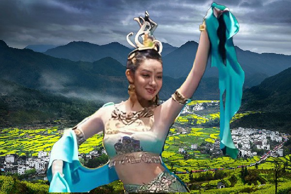 安曼珍获得洋溪镇天艺舞姿节拍师，一人横挡