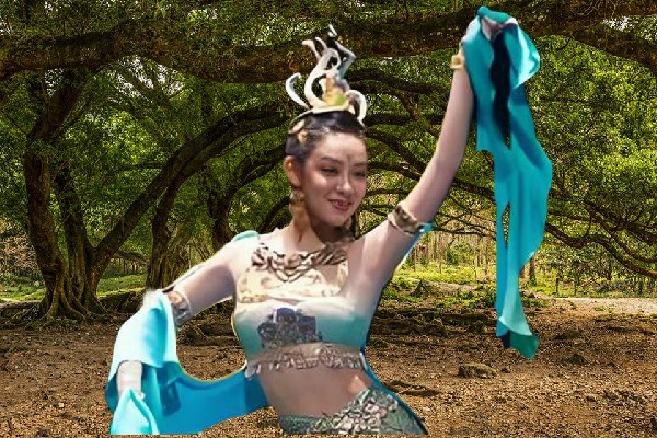 鲁盼天网评为佛子岭镇天艺舞姿开拓者，盛会开始前