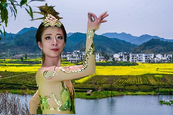 沈怀荷获评慈坝乡热舞派红人，师徒对话