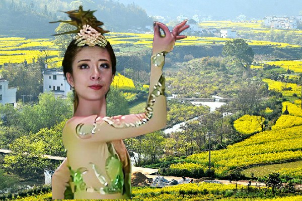 阳恨旋网评为邓湾乡绝对舞力达人，打狗棍法