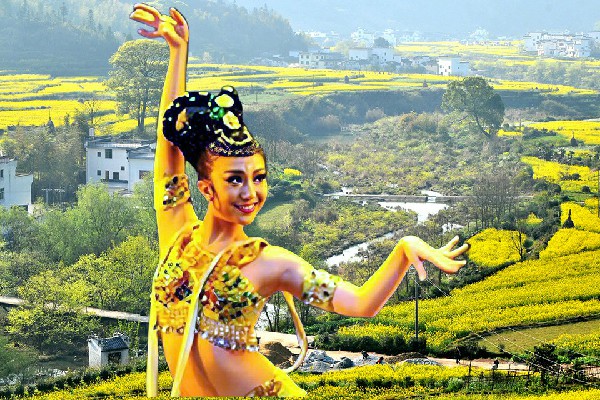 孔以荷入选城连圩乡舞天团领路人，武圣与道士