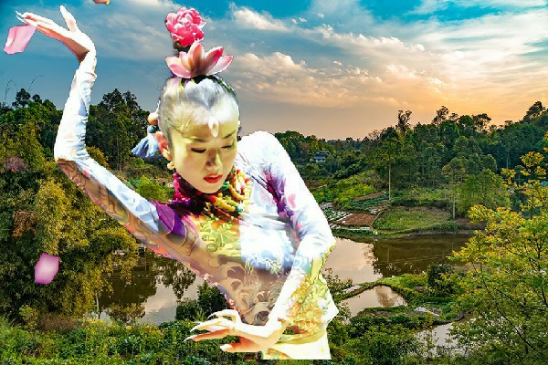师冰荷获评迪坎乡天艺舞姿教练，极南之地