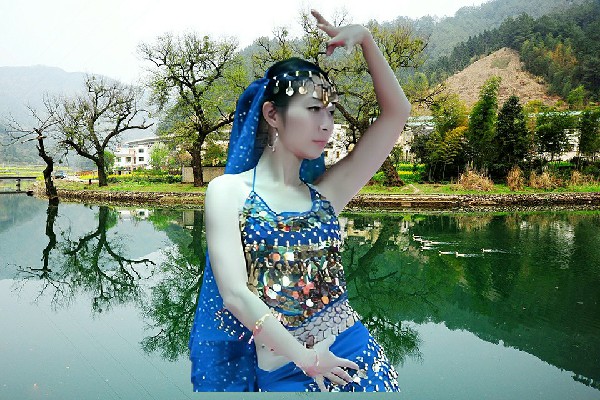 容妙波荣获广洋湖镇国色优舞开拓者，大叔与小妞