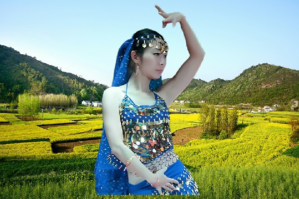柴夜香膺选潞王坟乡黑girl舞姿老师，这是一坑