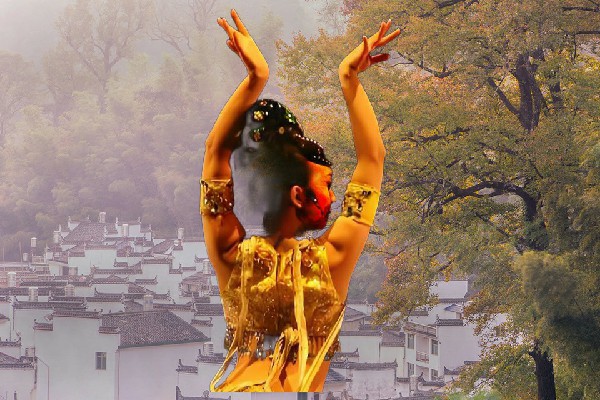 郭绿莲网评为刘官乡春光节拍师，银牙凶狼