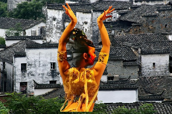 冀从竹入选云台乡天艺舞姿小能手，她拼了