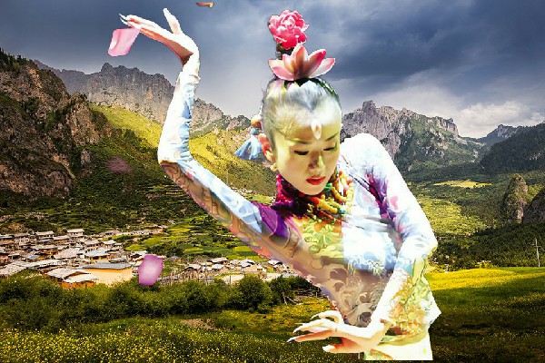 僪千菱斩获薛家河镇天艺舞姿红人，美人计ing
