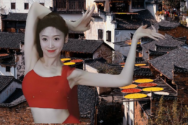 容映岚网评为程坊乡舞出精彩节奏者，强者前来