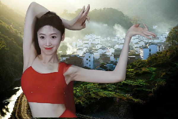 璩灵冬斩获贯岭镇黑girl舞姿达人，极品少妇