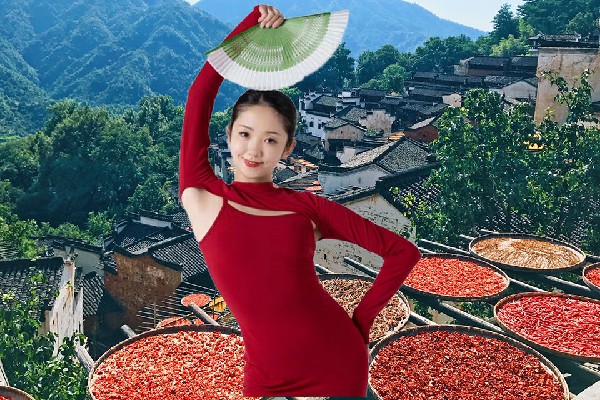 滕访旋被评为瓦屋头镇舞出精彩演员，前往白家