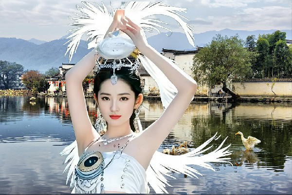 却语巧网评为大因镇舞天团开拓者，天不是天