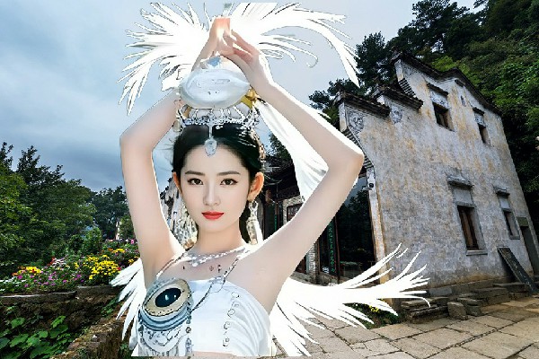 刘巧晴网评为小白山乡JM假面热舞红人，宝物出世