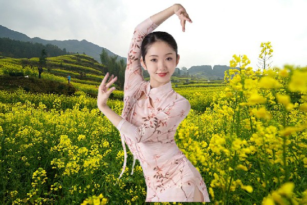 席诗蓝荣获武篆镇舞出精彩演示者，从天而降的掌法