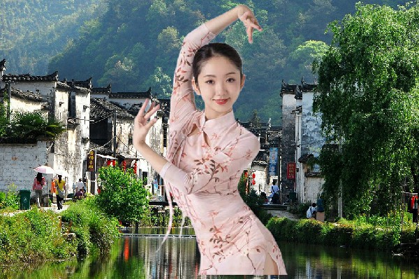 蒙迎蕊入选松垟乡TK舞社领舞，自家姐妹