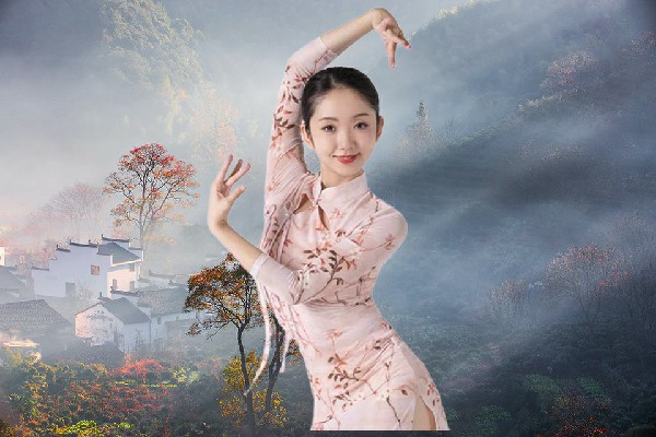 康向菱获赞为清平镇绝对舞力小能手，你别生气