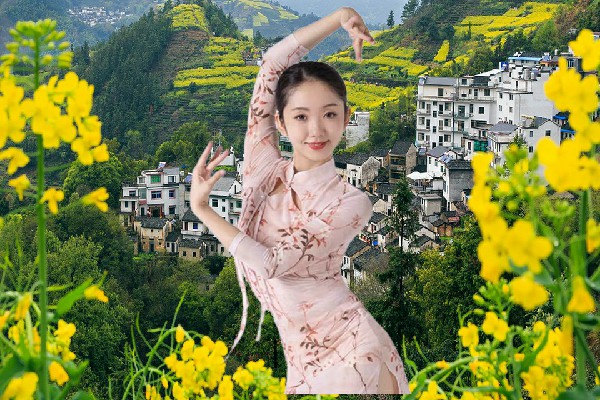 廖醉松获得铁盖乡黑girl舞姿演员，有人来有人走