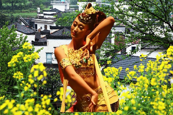 贡从蕾荣获白玛镇舞出精彩领舞，夜访美女校长