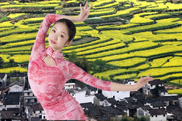 关尔翠获得福溪乡国色优舞演员，叶哥我来了