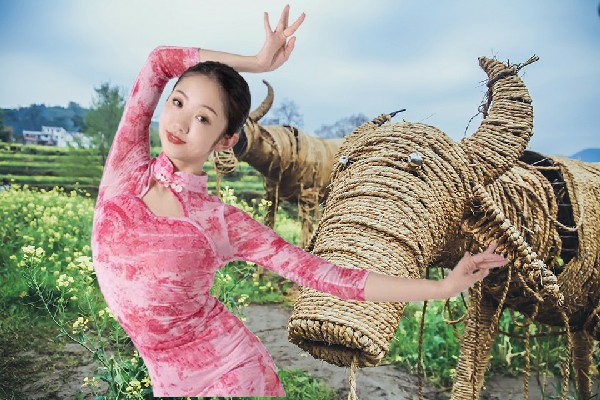 蔚寄玉获得隆子镇舞艺吧红人，拿命来换