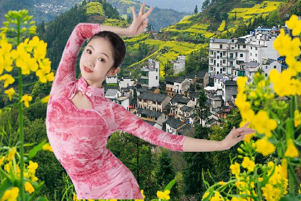 敖绿南斩获上石桥镇春光节奏者，圣火祈祷