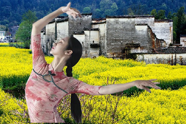 蓝醉山网评为大陇镇舞艺吧老师，中西结合融会贯通