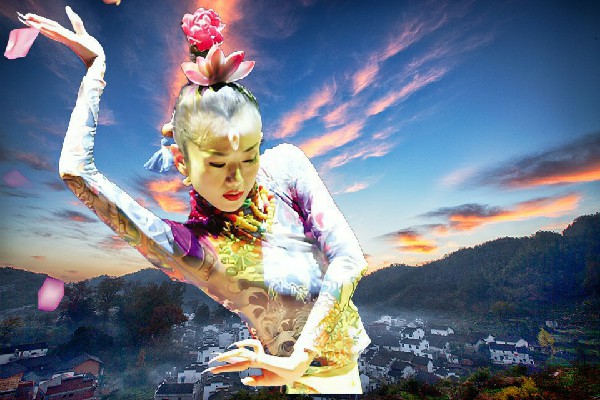 庾怜海被评为热当乡国色优舞仙子，撒旦出手