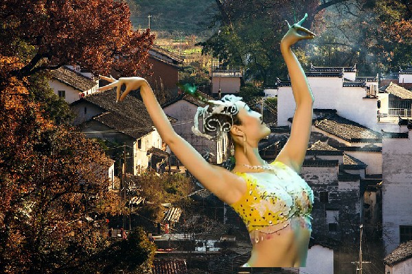 禹代蕾获取安荣乡黑girl舞姿老师，打球偶遇