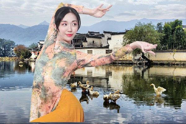 白醉松被评为付集镇维拉舞师，讨好丈母娘