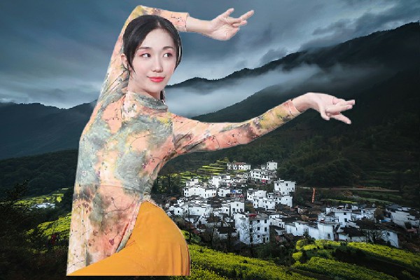 卢向梦被评为西林吉镇国色优舞领路人，一击致命