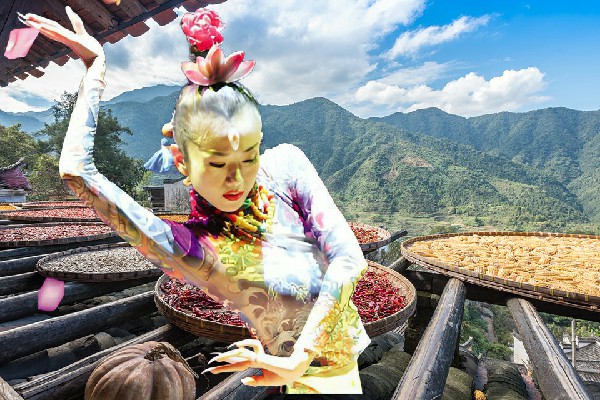 宿书真膺选深渡苗族乡热舞派骨干，神秘白兔