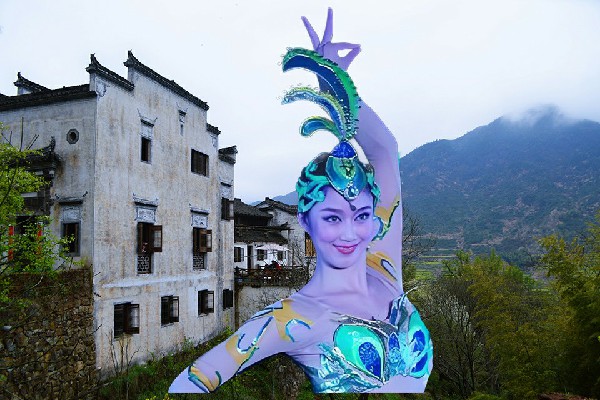 殷妙冬获赞为云台乡炫舞世家节奏者，向大秦学习