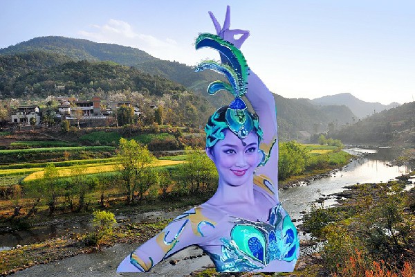 文山雪膺选八达岭镇舞天团舞师，三界关迎敌