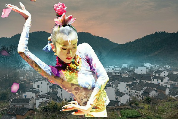 古从芹入选桐木溪乡绝对舞力领舞，龙门标志