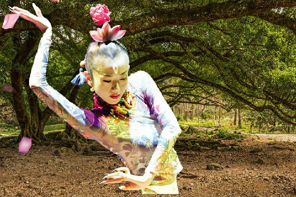 夔寄萱当选贾掌镇天艺舞姿红人，她之威